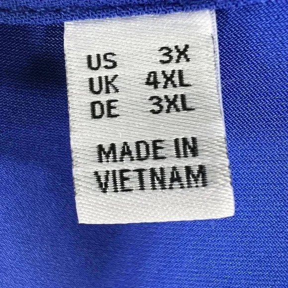 Susan Graver Womens 3X Midi Blue Liquid Knit Jersey Shift Dress Vacation Hiking - Picture 10 of 15